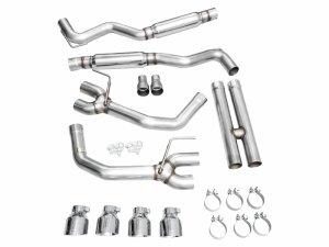 Ford Mustang Performance Exhaust - AWE Tuning - Cat-Back Track Edition - Chrome Silver - 2024+ Ford Mustang Performance Exhaust - AWE Tuning - Cat-Back Track Edition - Chrome Silver - 2024+